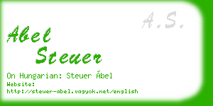 abel steuer business card