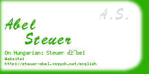 abel steuer business card